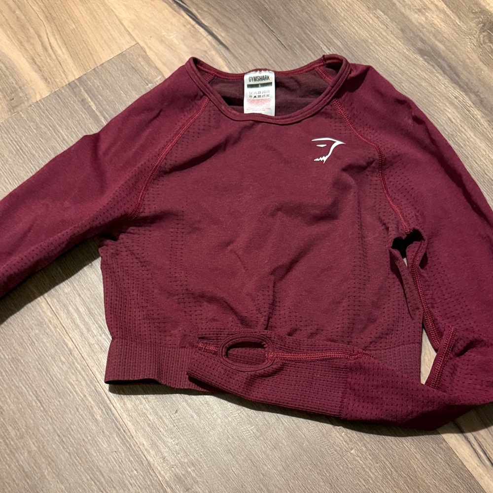 Gymshark Women's Maroon Crew Neck Sweater